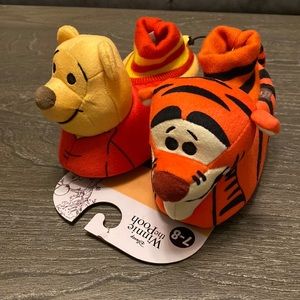 Winnie the Pooh and Tiger toddler slippers